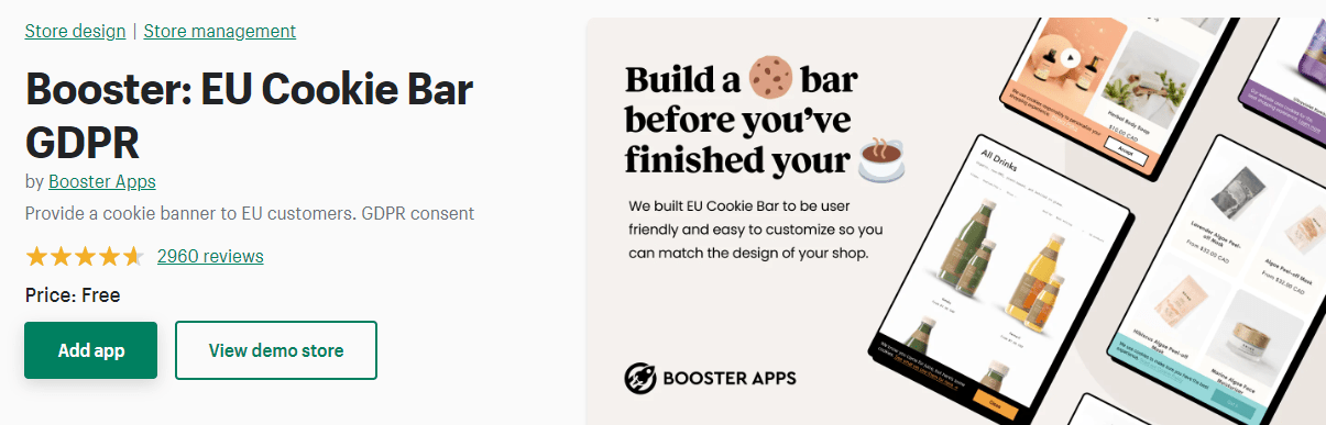 Booster Cookies App