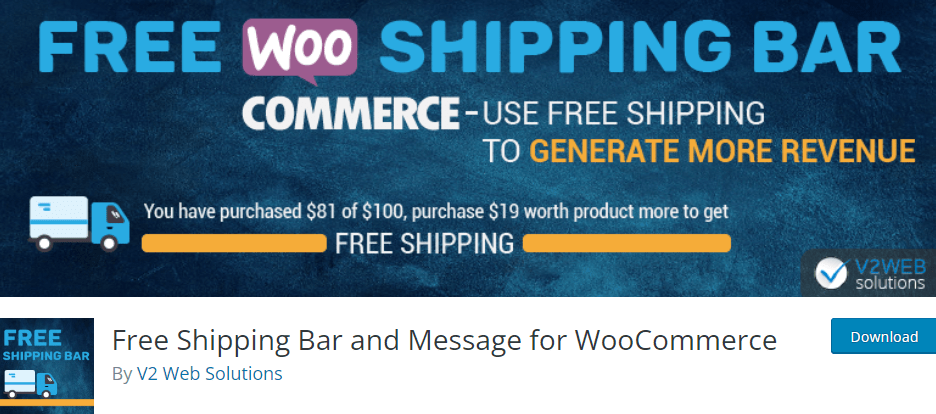 Free Woo Shipping Bar