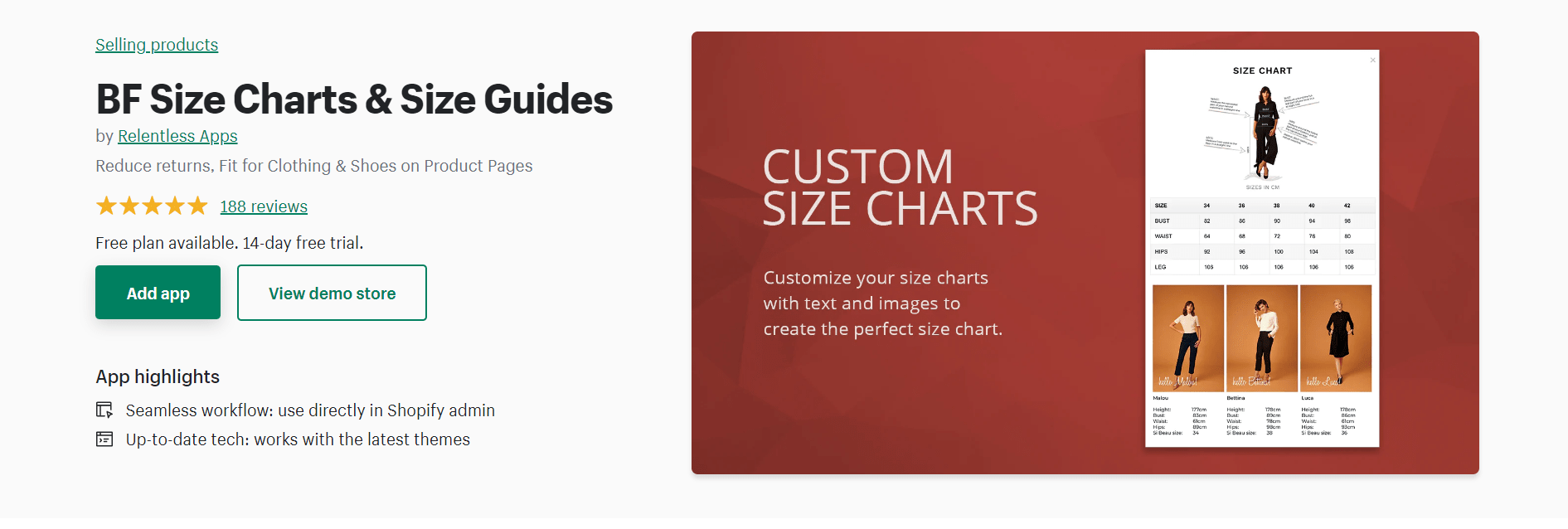 BF Size Chart & Size Guides - BF Size Charts & Size Guides