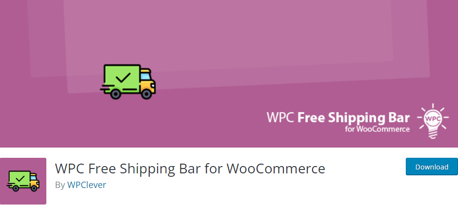WPC free shipping bar WooCommerce