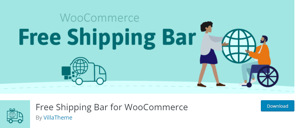 WooCommerce free shipping bar