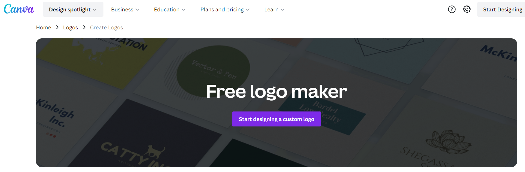 Canva logo maker