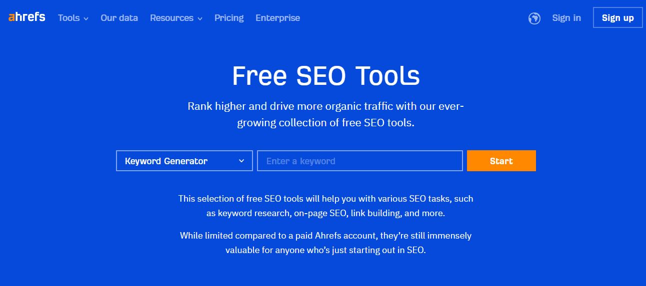 Ahref SEO tool