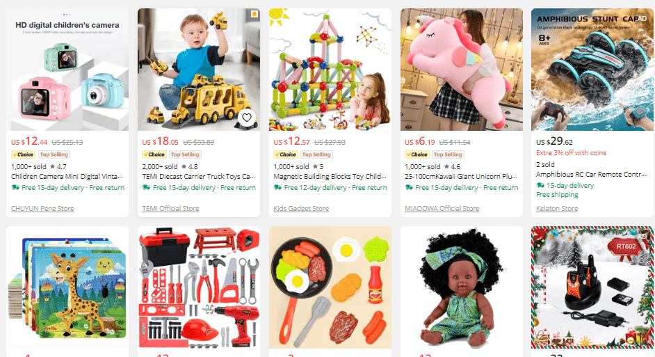 Kiddies toys easter products