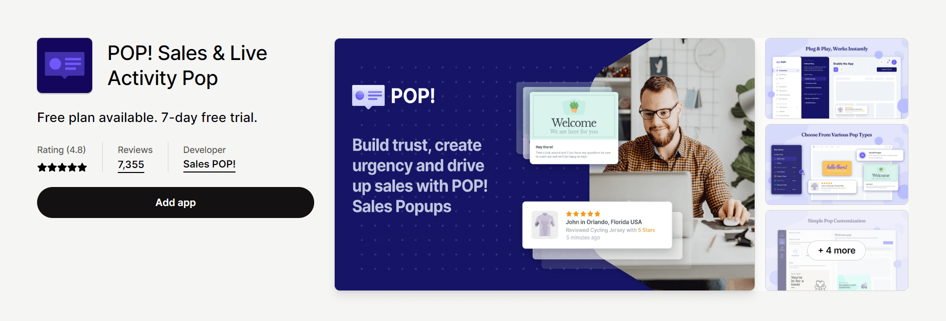 Pop sales Pop up app for Shopify