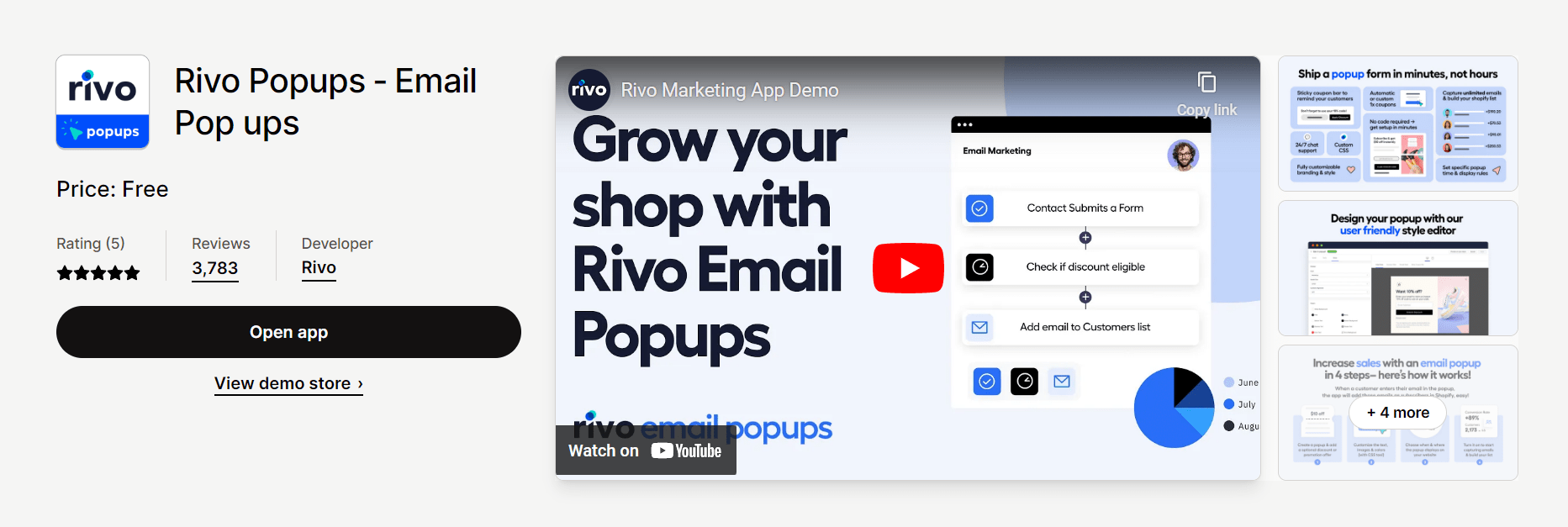 Rivo Shopify Pop-up app