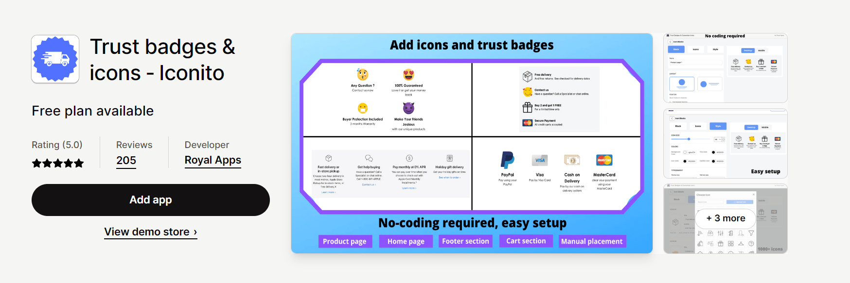 Trusted Badges & Icons