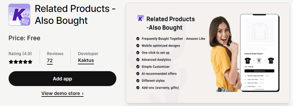 Related Products App for Shopify