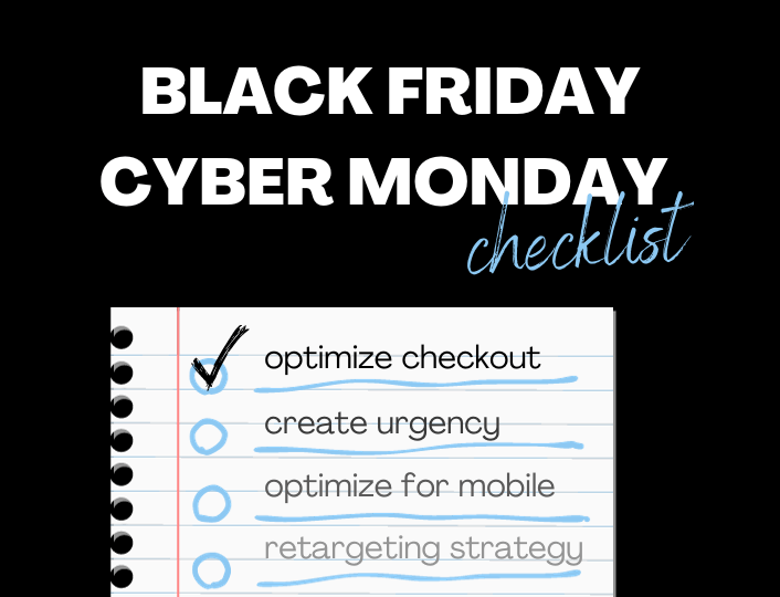 Black Friday Cyber Monday checklist