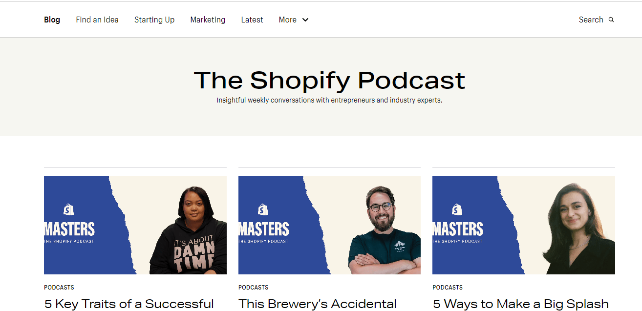 Shopify Masters, undoubtedly one of the top dropshipping podcasts to listen in 2024
