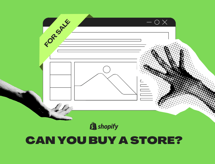 Can you buy a Shopify store, illustrated.