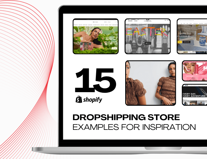 Illustrating the best dropshipping store examples for inspiration.