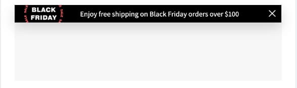 BFCM free shipping