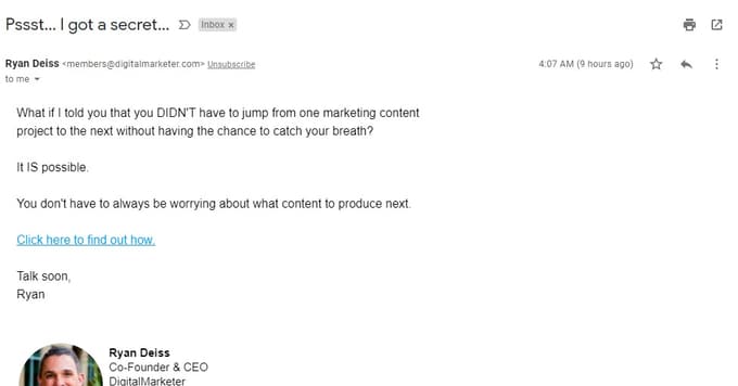 Increase email open rate