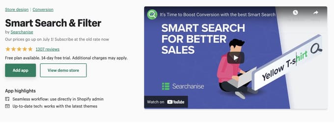 Smart search and filter