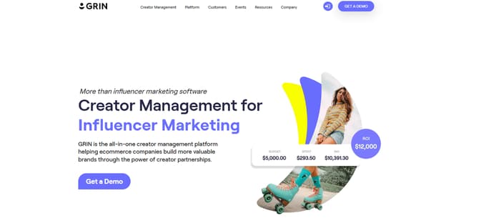 Grin influencer marketing tool