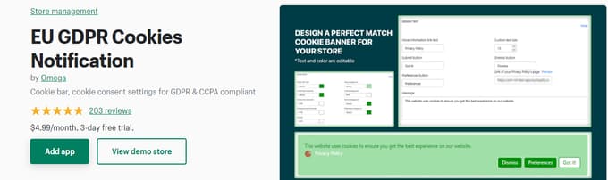 Best Shopify Cookies App