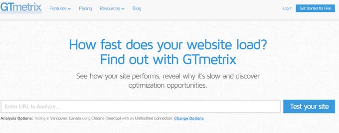 GT Metrix for Shopify