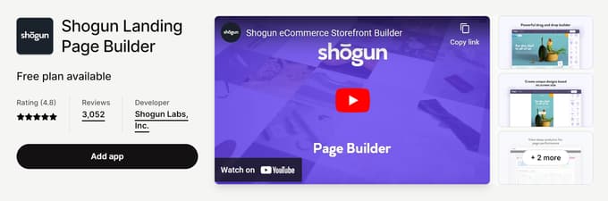 Shogun Landing Page Builder