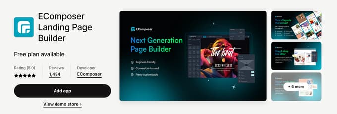 EComposers Landing Page Builder