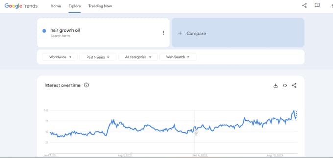 Leveraging Google trends to find trending dropshipping products.