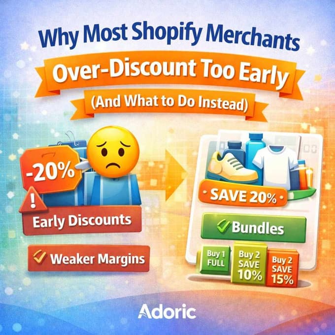 Why Most Shopify Merchants Over-Discount Too Early (And What to Do Instead)
